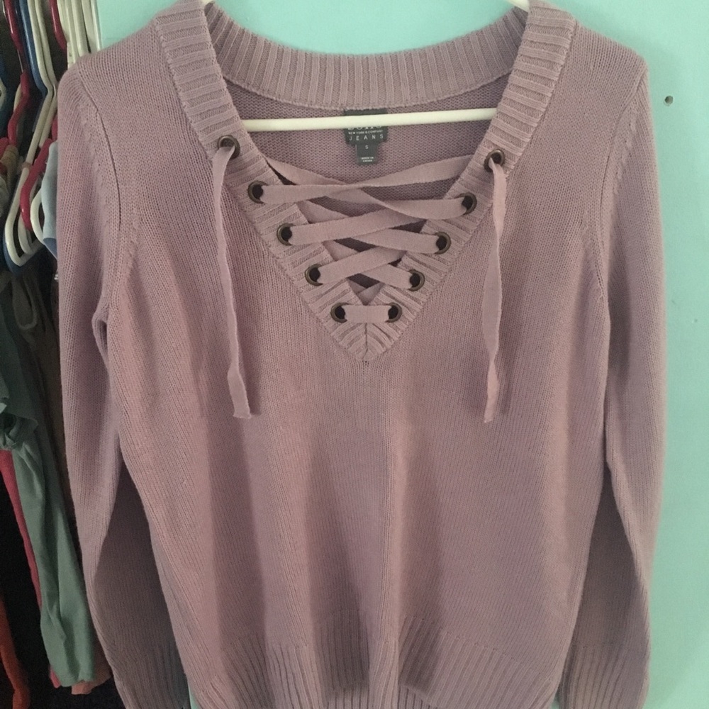 Lace up hoodie